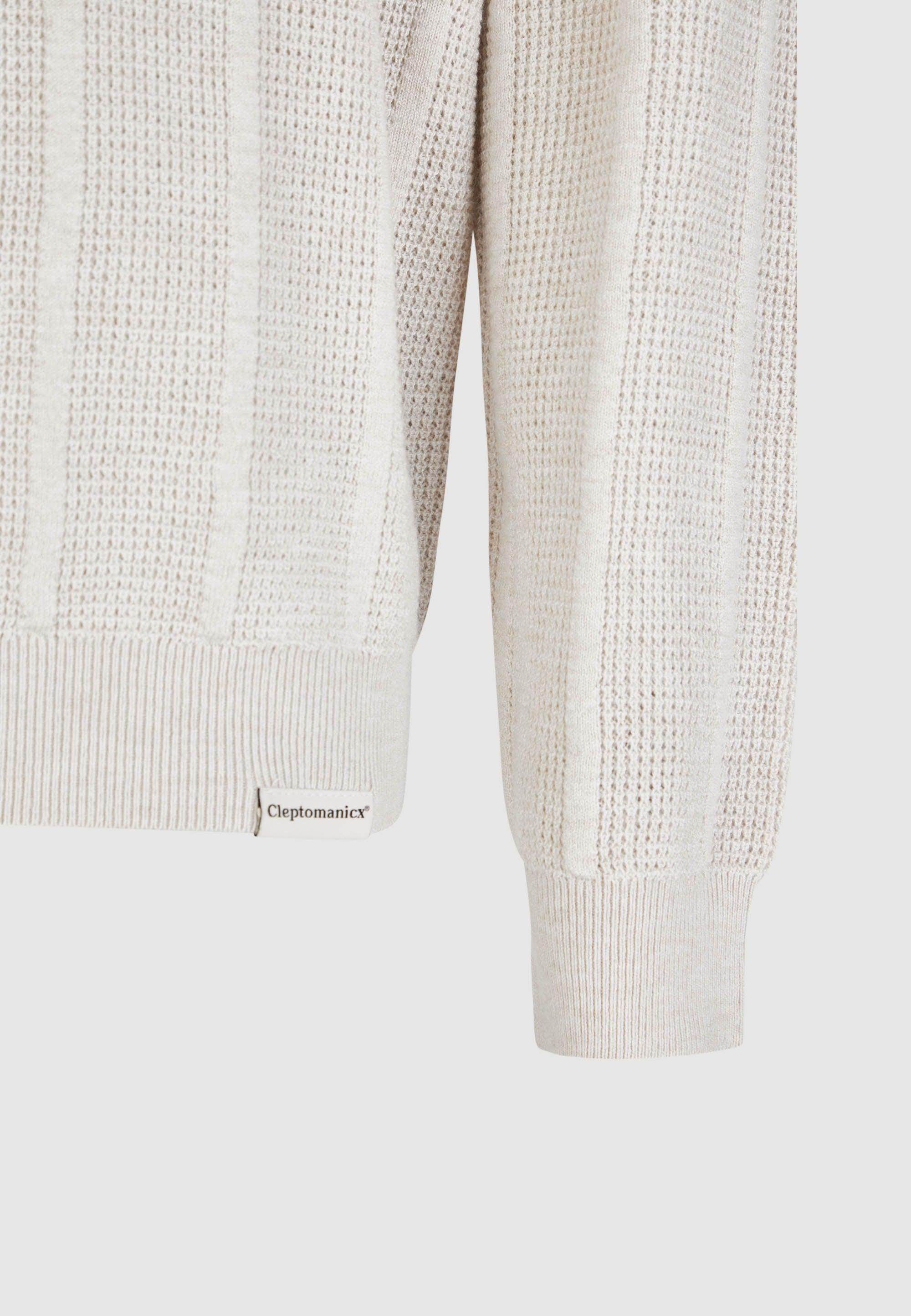 Cleptomanicx Parchment Chaser Sweater Herren creme